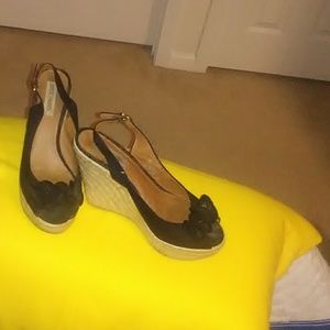 Steve Madden sling back wedges